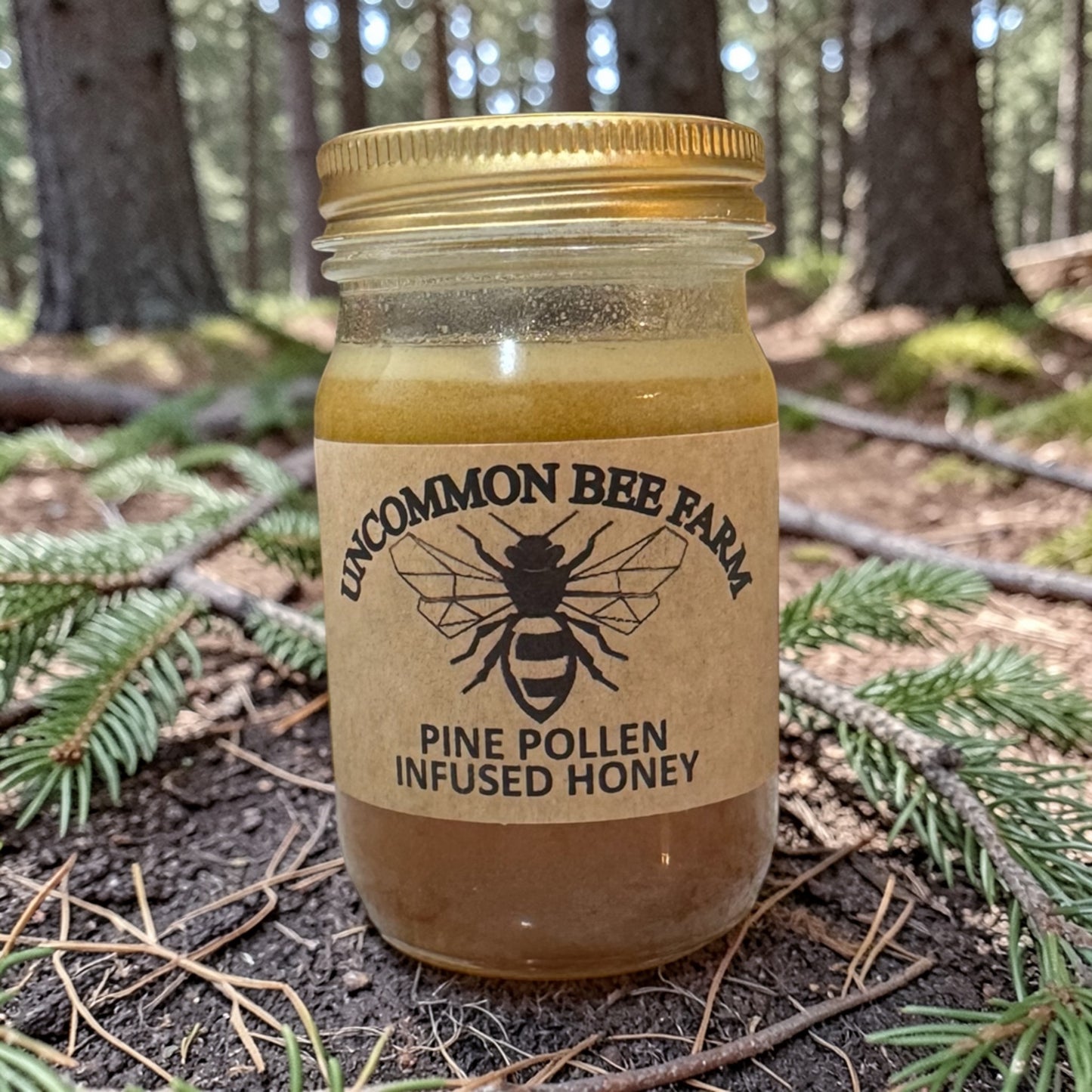 Pine Pollen Infused Honey