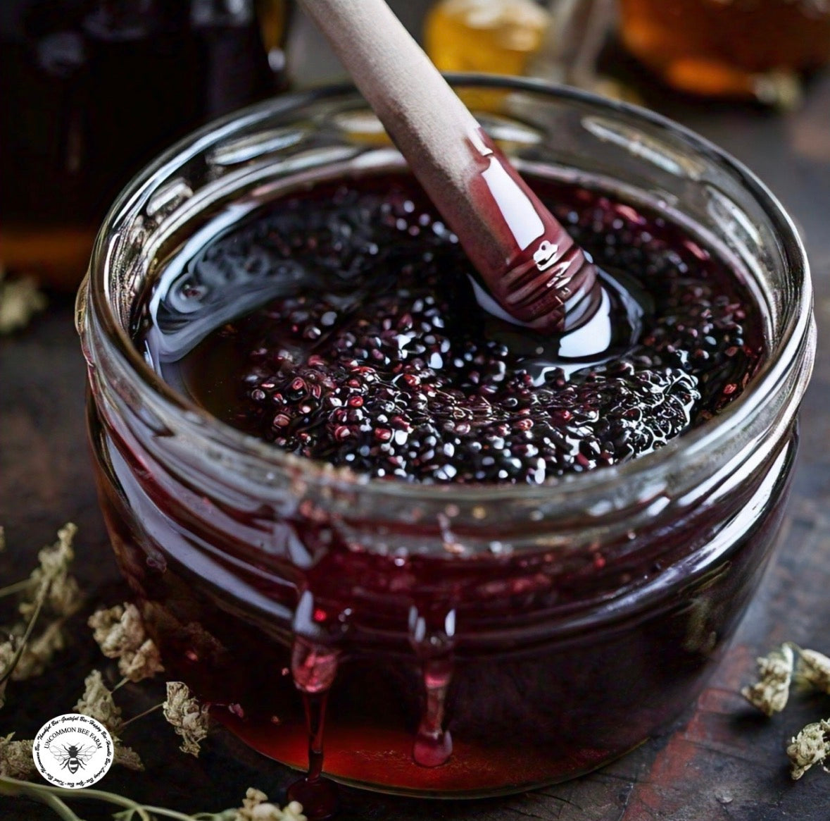 Elderberry Infused Honey