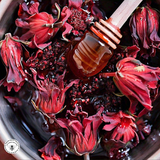 Hibiscus Infused Honey